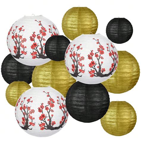 Lanternes en papier chinoises japonaises, lanternes rondes suspendues à ...