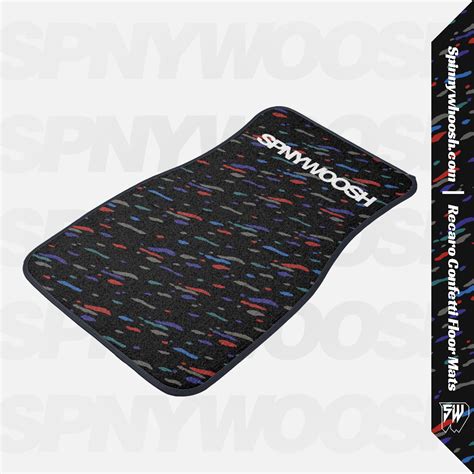 Car Floor Mat - Recaro Confetti - Retro 90s Universal Floor Mats ...