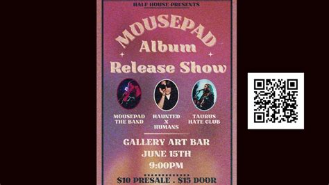 Mousepad Album release W/Taurus Hate Club/Hunter X Humans, Gallery ...