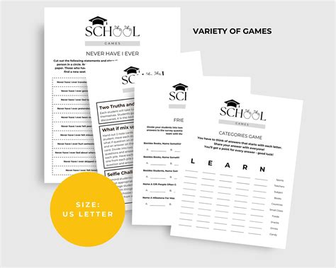 Fun School Game Bundle Teen Edition - Social Activities and ...