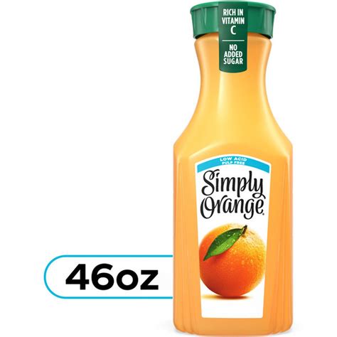 Simply Low Acid Orange Juice Bottle (46 oz) Delivery or Pickup Near Me ...