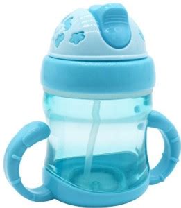 MOMSCAPE Baby Soft Straw Feeding Sipper Twin Handle Anti Spill Sippy ...