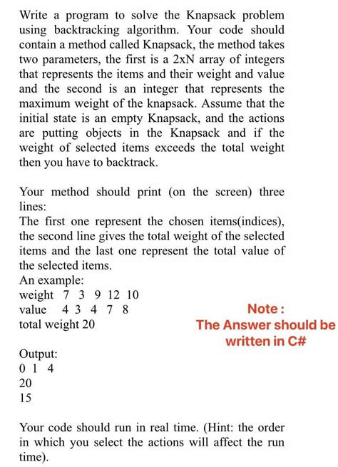 Image result for Knapsack Problem Question with Answer