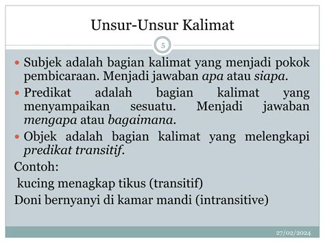 ZOOM Struktur Kalimat Minimum Karakter Empat | PPT