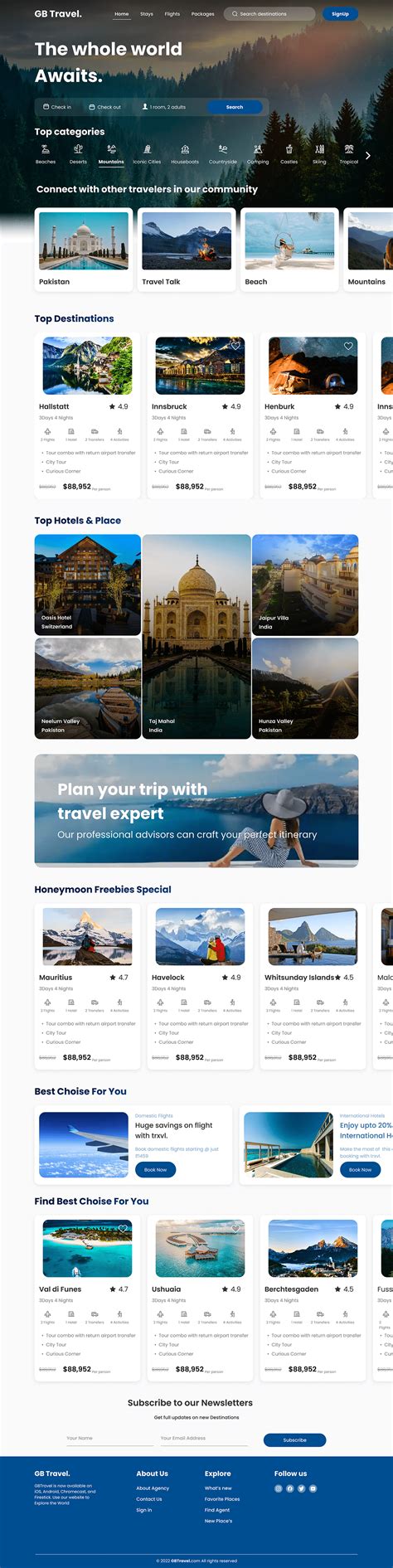 Travel Website Examples 的图像结果