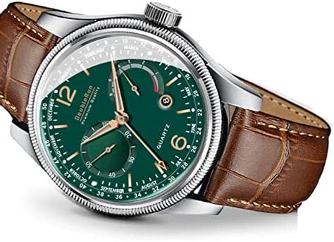 DOUBLERUN Analog Men's Watch (Green Dial Colored Strap) : Amazon.in ...