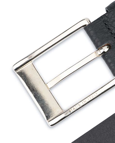 Buy Black Men's Dress Belt | Soft Pebble Leather | LeatherBeltsOnline.com