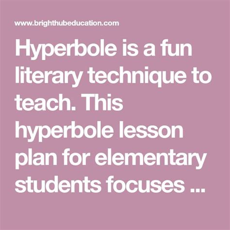 Image result for Hyperbole Lesson Plan