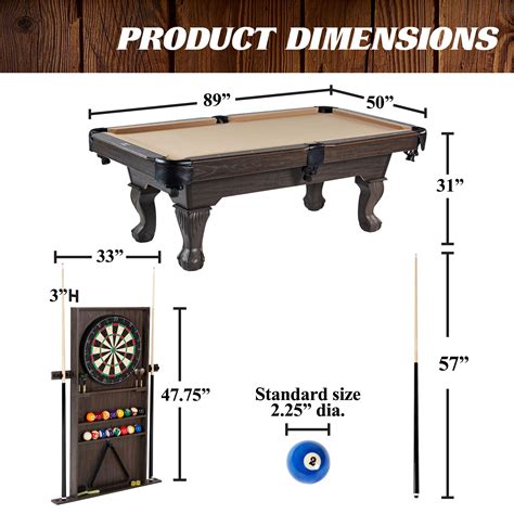 Billiard Table Dimensions Cm at Jeremy Perrin blog