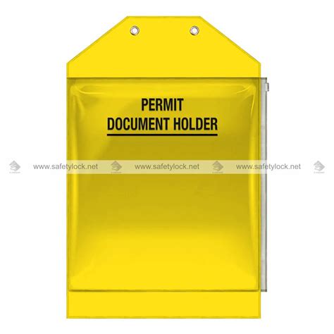 Waterproof Yellow A4 Permit Document Holder | E-Square
