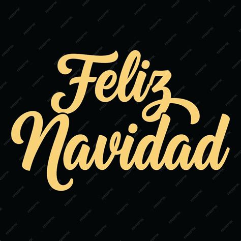 Feliz navidad lettering spanish merry christmas tree calligraphy phrase ...