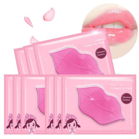 Buy Lip Mask, 30 Pieces Collagen Crystal Pink Lip Care Gel Masks, Lip ...