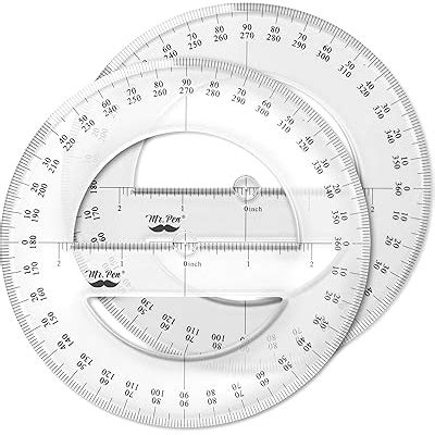 Mr. Pen- Protractor, Pack of 2, Protactor 360 India | Ubuy