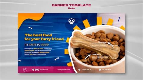 Flat design pets template | Free PSD