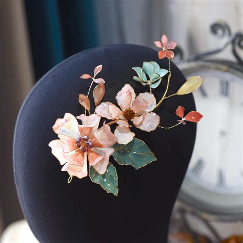 Aeris Hair Accessory – Handcrafted Floral Statement Clip – The Vintage Snob