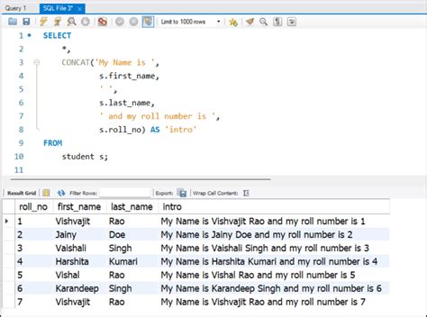 How to Combine Two Columns in MySQL 的图像结果