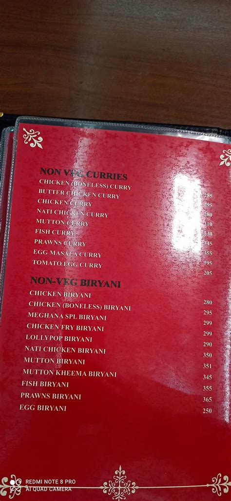 Menu at Meghana Foods - Singasandra, Bengaluru