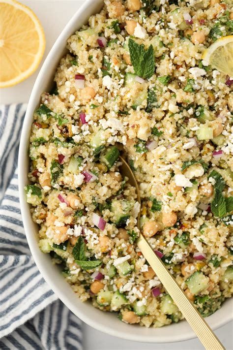Quinoa Salad with Chickpeas and Feta (Jennifer Aniston Salad)