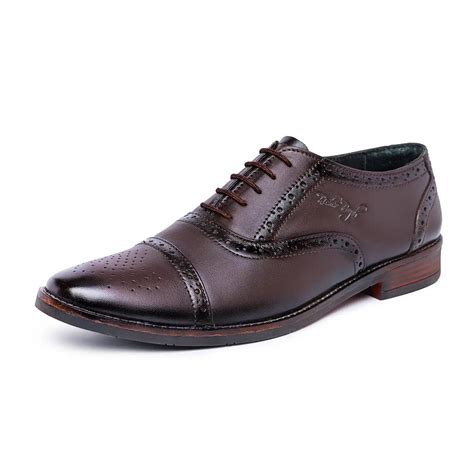 Genuine Leather Oxford Brogue Lace Up Shoes – SREE SHOES
