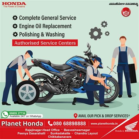 Book Service at Planet Honda for Honda Two-Wheeler Transformation
