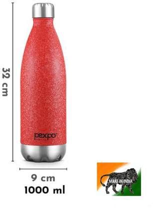 Placero International Pexpo Stainless Steel Bottles Electro 1000 ML Red ...