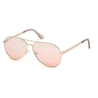 Buy GUESS UV Protected Aviator Women's Sunglasses - (GU7616 58 28U|58 ...