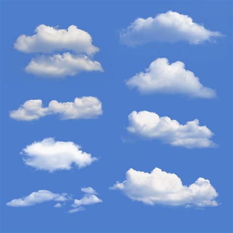 八款云朵白云白色云彩浮云7625949免抠图片素材 - 钛图网