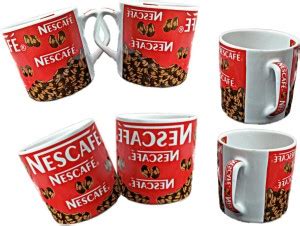 MALIK DIGITAL TEA CUP SET OF 6 PCS NESCAFE NAME PRINT NICE LOOK BONE ...