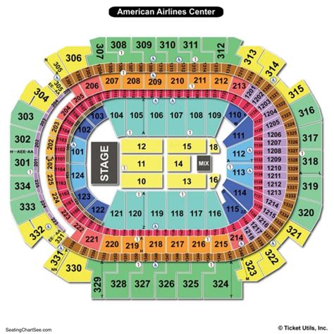 American Airlines Center Concert Seating Chart - Center Seating Chart