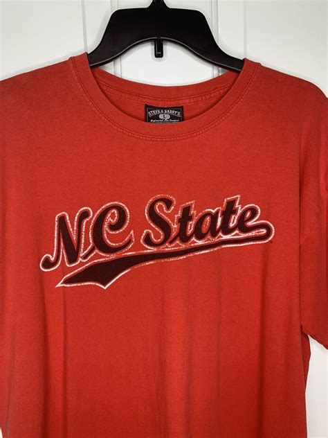 NC State T Shirt Tee Large Red Wolfpack All Cotton Steve and Barrys | eBay