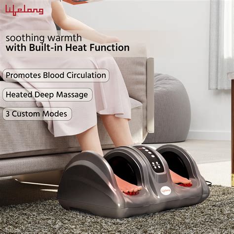 Lifelong Foot Massager Machine for Pain Relief with Kneading Function ...