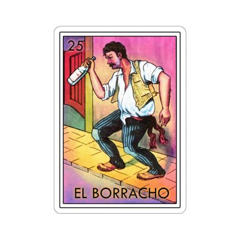 El Borracho Loteria Mexicana Klebetattoo Mexikanischer Bingo - Etsy.de
