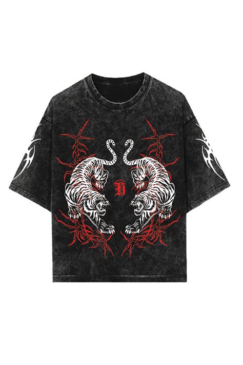 Serpent Clash Oversized Tee – Hauntrex