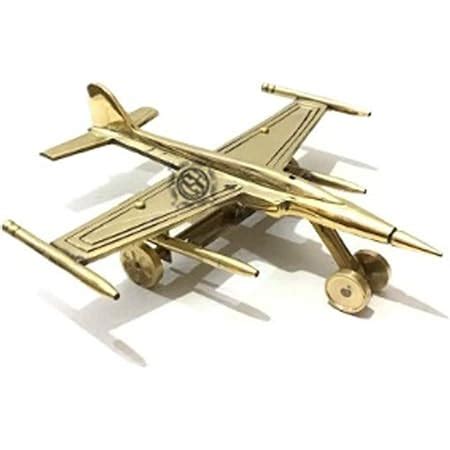 Buy DSH Brass Aeroplane Model Showpiece, Aircraft Table Top Miniature ...