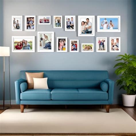 Art Set Of 16 Individual Black And White Photo Frame,(3 Units Of 8X10 ...