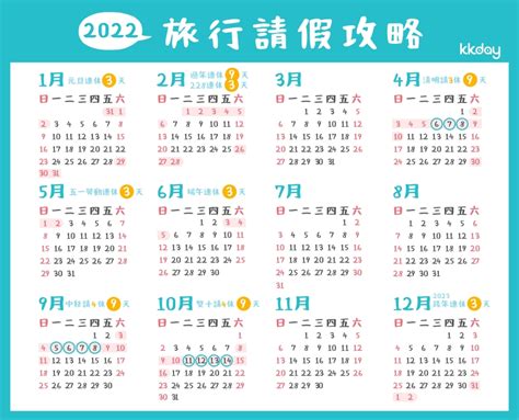 【2022行事曆】2022連假：國定假日、請假補班、連假請假攻略