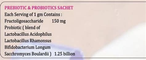 Prebiotics and Probiotic Sachet Latest Price, Prebiotics and Probiotic ...