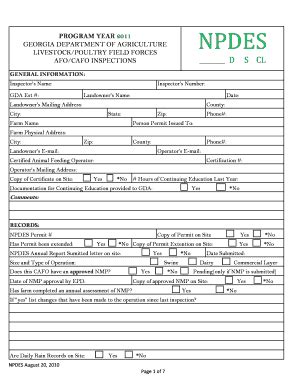 Image result for NPDES Inspection Form