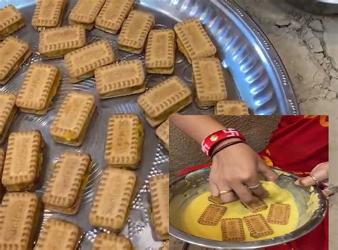 biscuit fritters biscuit pakodas this video of food experiment goes ...