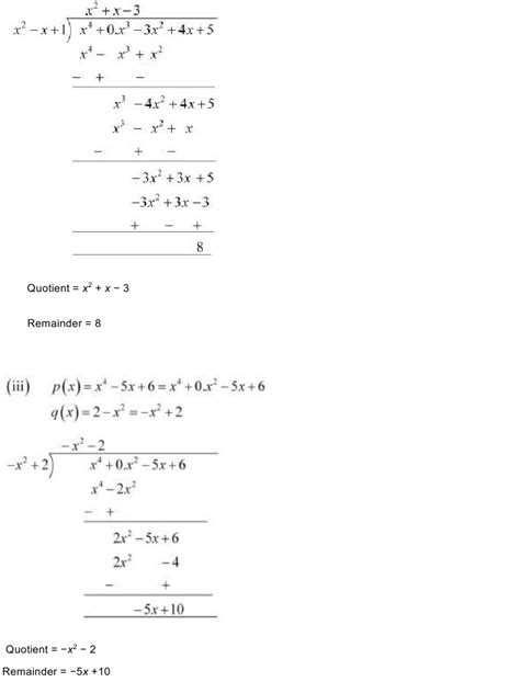 Image result for Exercise 2.2 for Class 10 Math