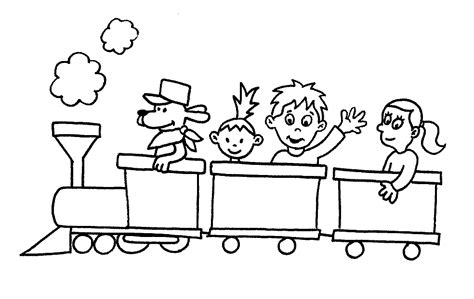 Free Printable Train Coloring Pages For Kids
