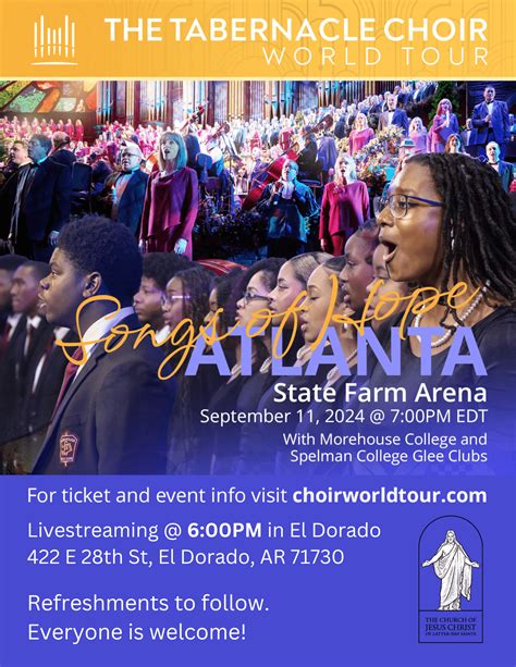 "Songs of Hope": 9/11 Tabernacle Choir Livestream - El Dorado, Arkansas