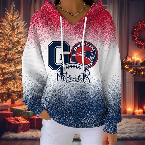 New England Patriots Women Hooded Sweater – Nousty