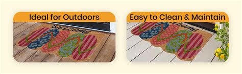 Buy Saral Home Coir Made Heavy Duty Anti Slip Door Mat (Pink, 40X60 CM ...