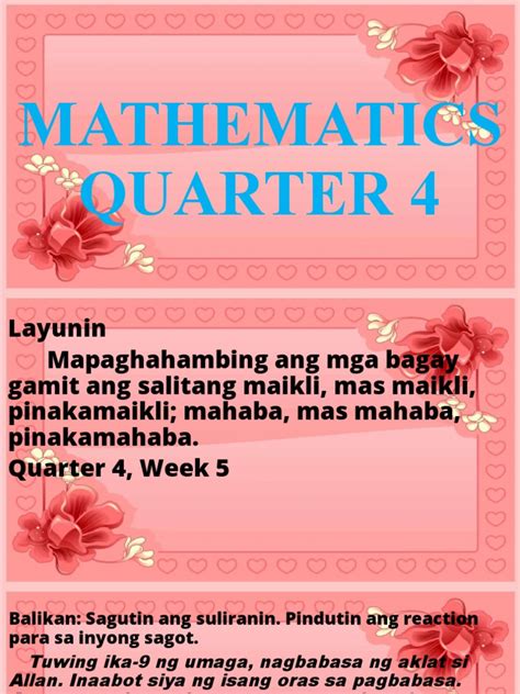 Image result for Math 4 Q4 Week 5 Preview