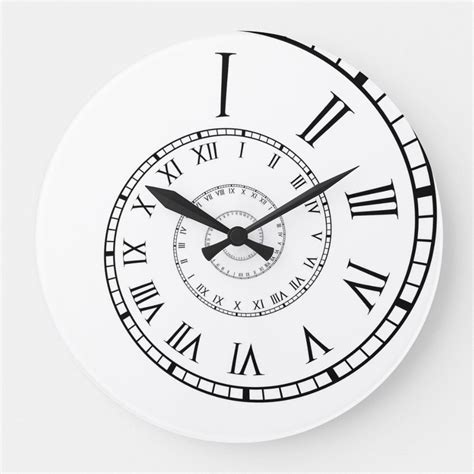 Roman numeral spiral clock – Artofit