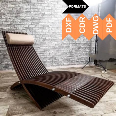 Buy CNC CUTTING FILE Wooden Lounge Chair, Cnc Lounger Seat, Laser Cut ...