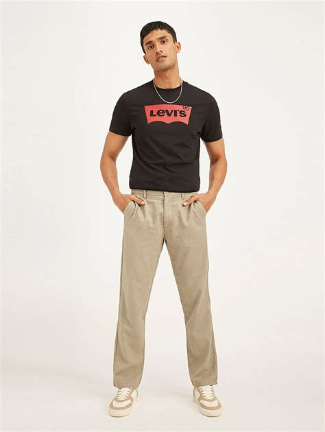 Men's Beige Authentic Straight Fit Linen Chino Pants – Levis India Store