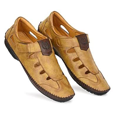 Prolific Men's Casual Fisherman Roman Sandal : Amazon.in: Fashion