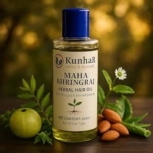 Buy Maha Bhringraj Herbal Hair Oil - Nourishing & Strengthening Hair ...